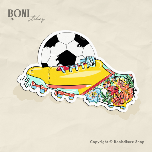 Soccer spikes sticker