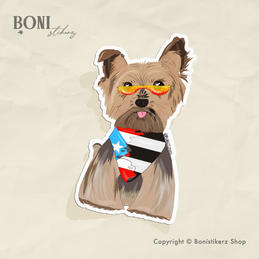 Perrito Boricua sticker