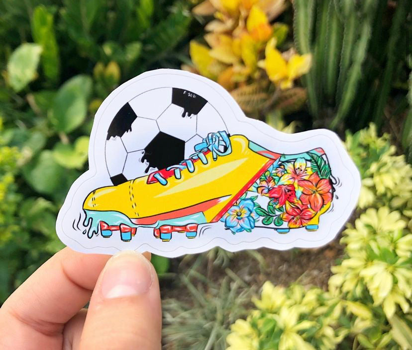 Soccer spikes sticker
